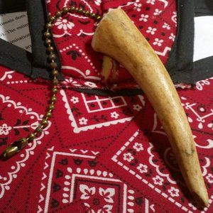 deer antler prong. Ceiling Fan Pull 4 inches